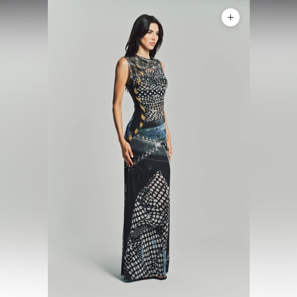 Stylish Black and Gray Women Dress - Picture 4 of 5